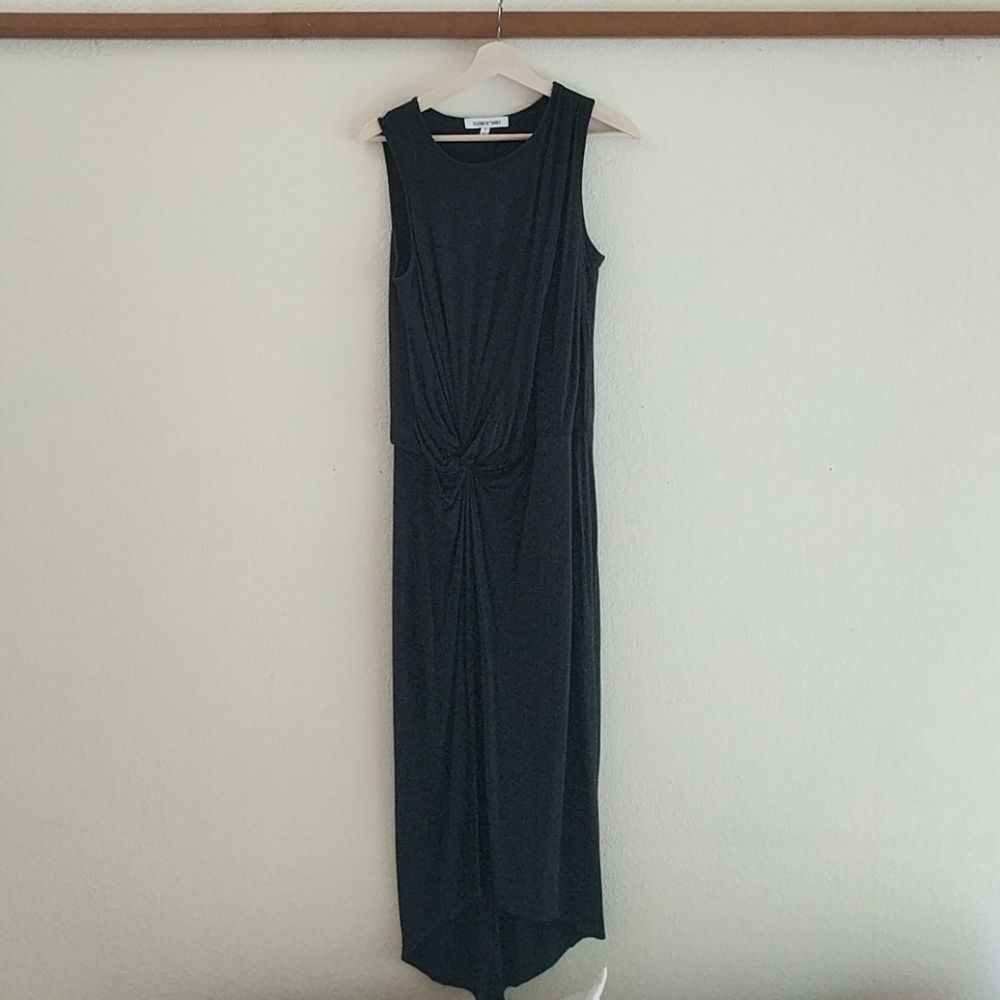 Elizabeth and James asymmetrical hem black dress